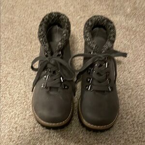 Nine West Gray Lace-Up Boots